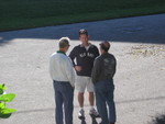 Mac, Andy and Phil Engaged in 
      Conversation