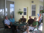  Relaxing on our lanai
 with Len, Barb, John and Carolyn
 Friday, October 15