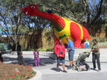  A Dinosaur Made Totally from Legos