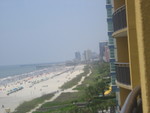  A view of the beach from our balcony