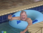 Mac enjoys the Lazy River, too !