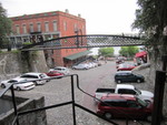  Looking Down on River Street from Bay Street-Savannah
Cobblestones and Iron Stairways