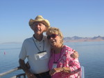 Al and Marion Miner at
 The Great Salt Lake